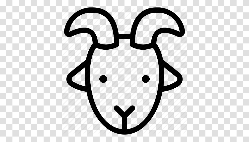 Animals Face Goat Horns Livestock Pets Ram Icon, Grenade, Bomb, Weapon, Word Transparent Png