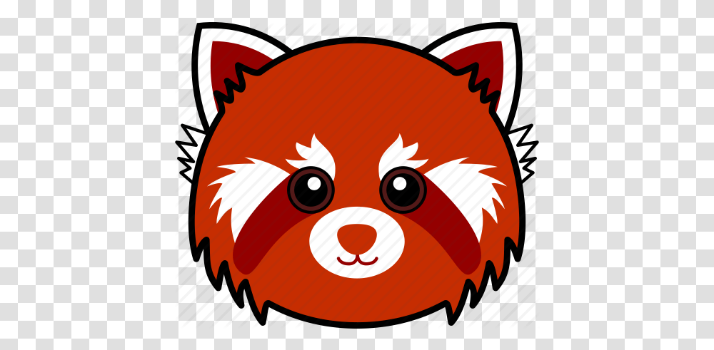 Animals Head And Face' By Gan Khoon Lay Cute Red Panda Icon, Poster, Advertisement, Label, Text Transparent Png