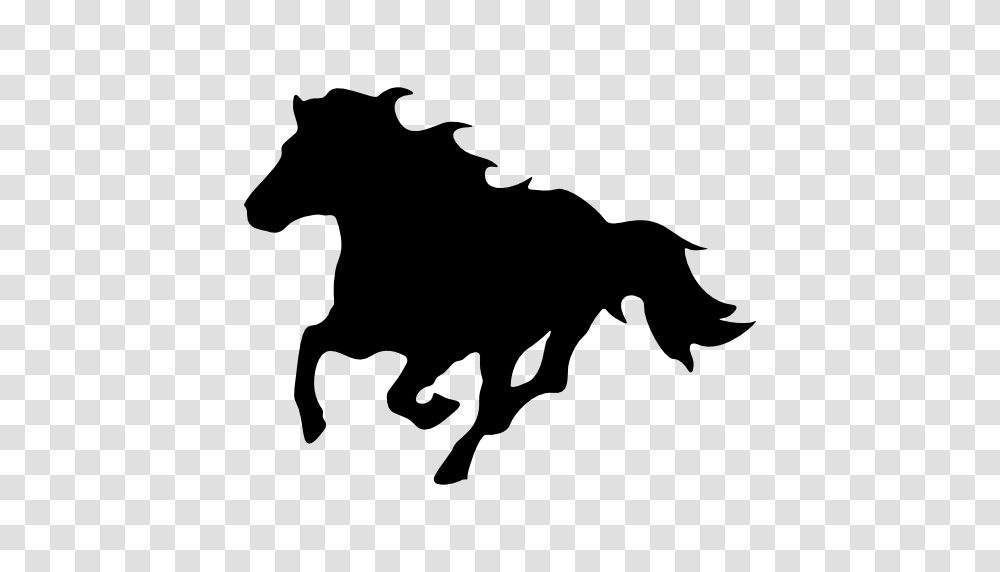 Animals Horse Silhouette Left Direction Horses Running Horse, Gray, World Of Warcraft Transparent Png