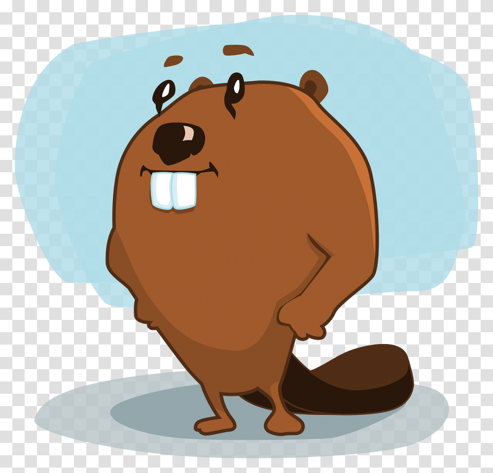 Animated Animal 4 Image Moving Cartoon Animals, Beaver, Wildlife, Rodent, Mammal Transparent Png