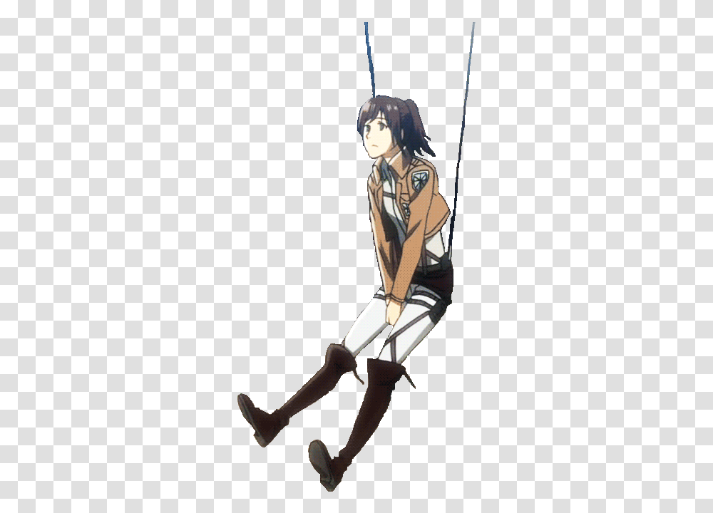 Animated Anime Attack Sasha Attack On Titan, Person, People, Hand, Clothing Transparent Png
