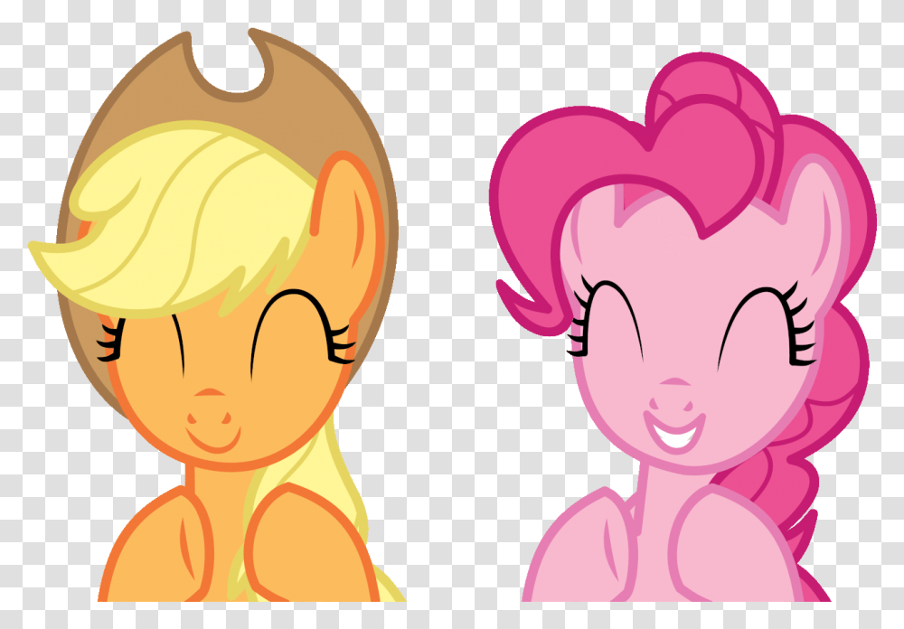 Animated Applejack Artist Cyanlightning Clapping Pinkie Pie Applejack Gif, Head, Face, Graphics Transparent Png