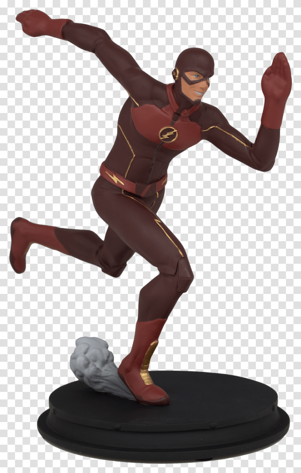 Animated Arrow And Flash Statues From Icon Heroes Flash Statue, Person, Clothing, Ninja, Dance Pose Transparent Png