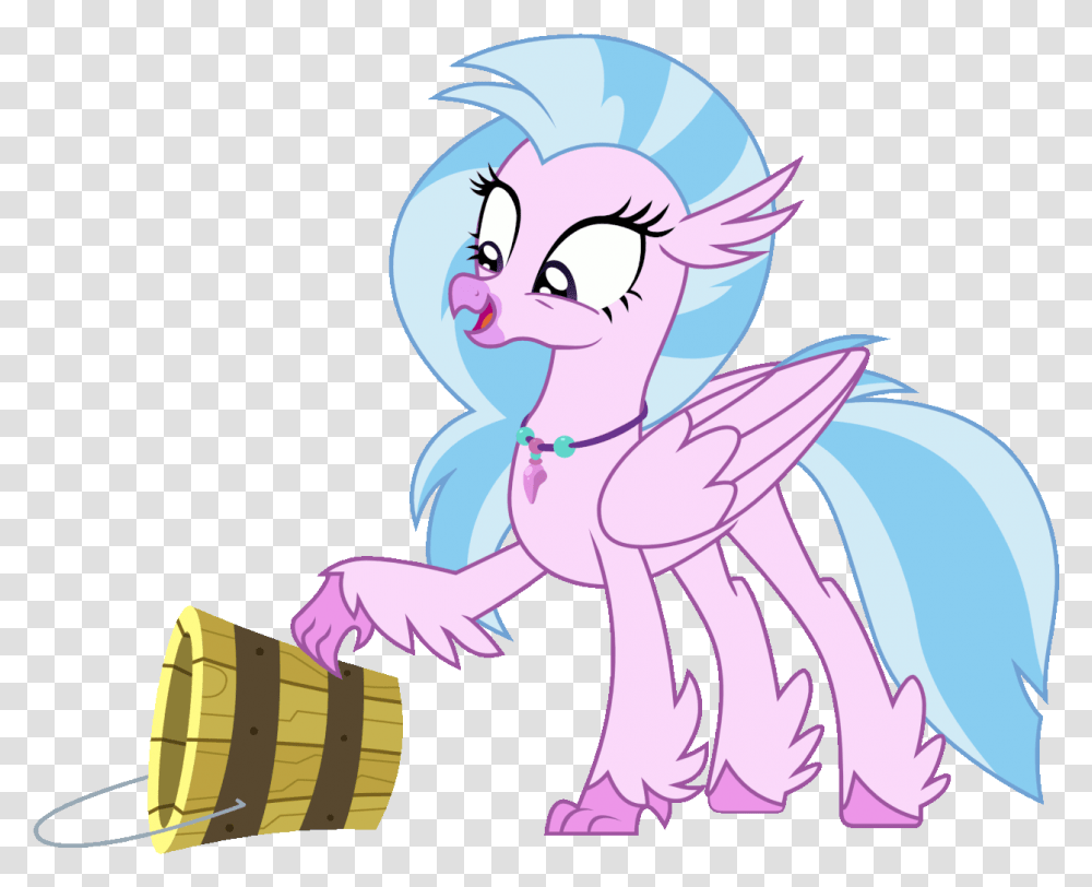 Animated Artistsonofaskywalker Bucket My Little Pony Silverstream Gif, Dragon, Toy, Graphics, Animal Transparent Png