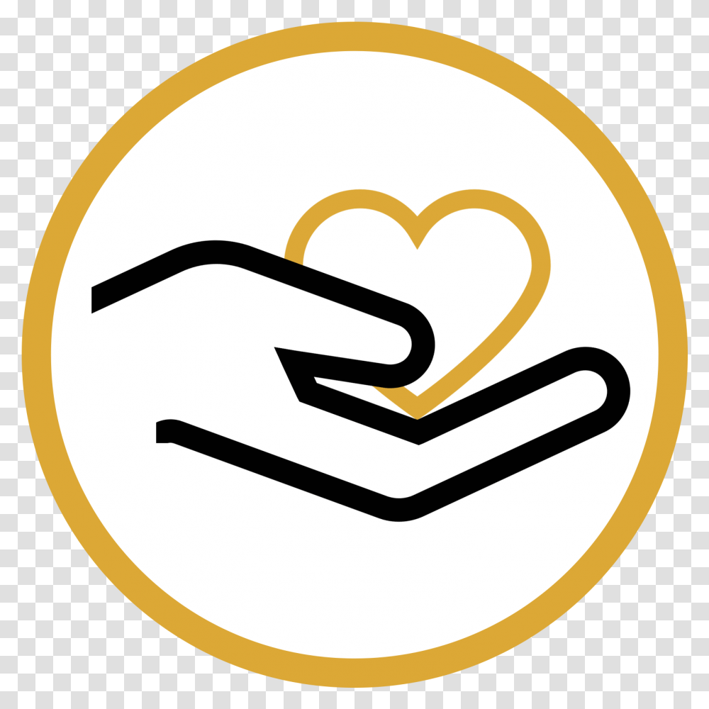 Animated Black Hand Holding A Yellow Heart Inside A Holding Hands Animated, Label, Logo Transparent Png