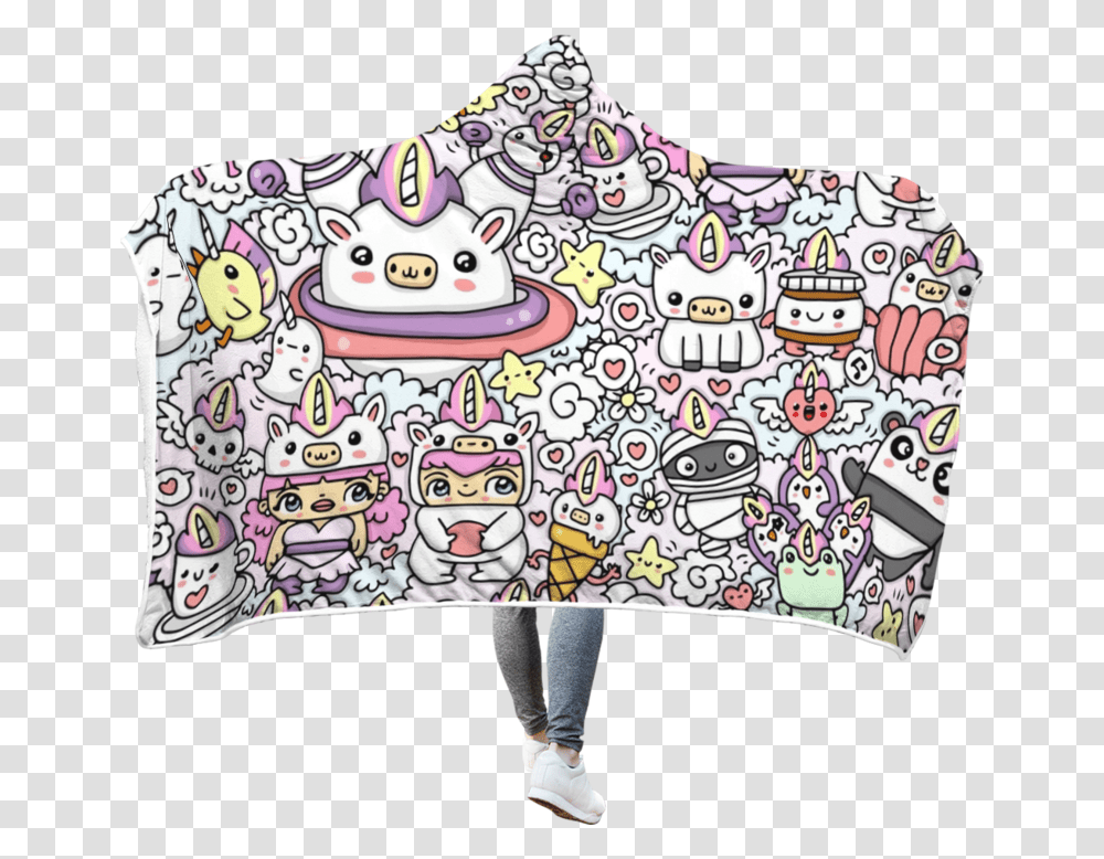 Animated Blanket Pattern Cute Doodle Color, Drawing, Person, Human Transparent Png