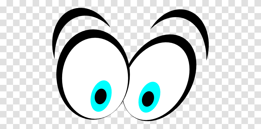 Animated Blue Cartoon Eyes Clip Art, Tape, Stencil, Label Transparent Png