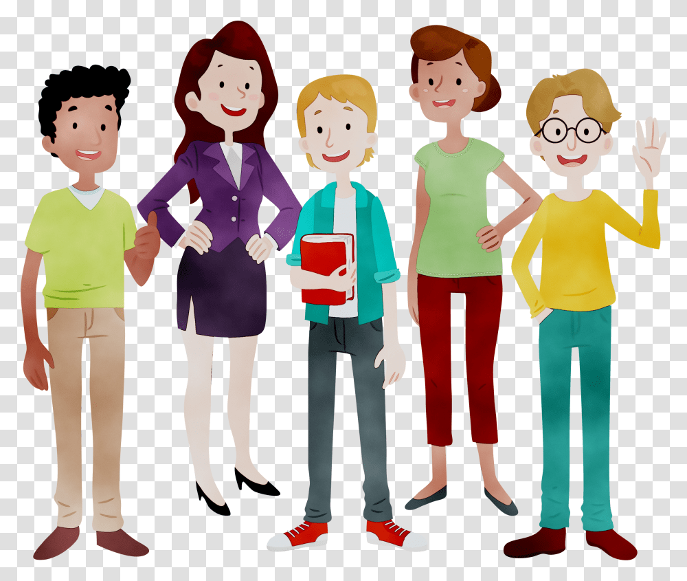 Animated Cartoon Portable Network Graphics Drawing Group Of People Cartoon Transparent Png