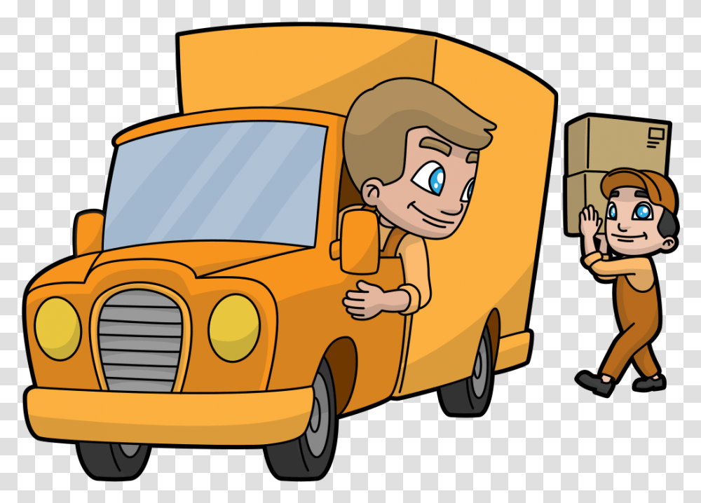 Animated Clipart Delivery Truck, Transportation, Vehicle, Van, Car Transparent Png