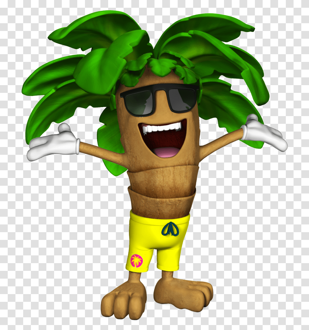 Animated Coconut Tree Cartoon, Toy, Sunglasses, Accessories, Accessory Transparent Png