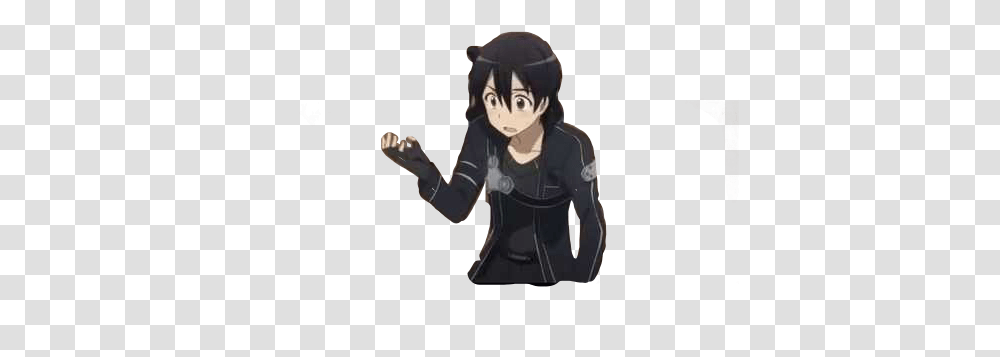 Animated Discord Images Sword Art Online Discord Emojis, Person, Hoodie, Sweater, Clothing Transparent Png