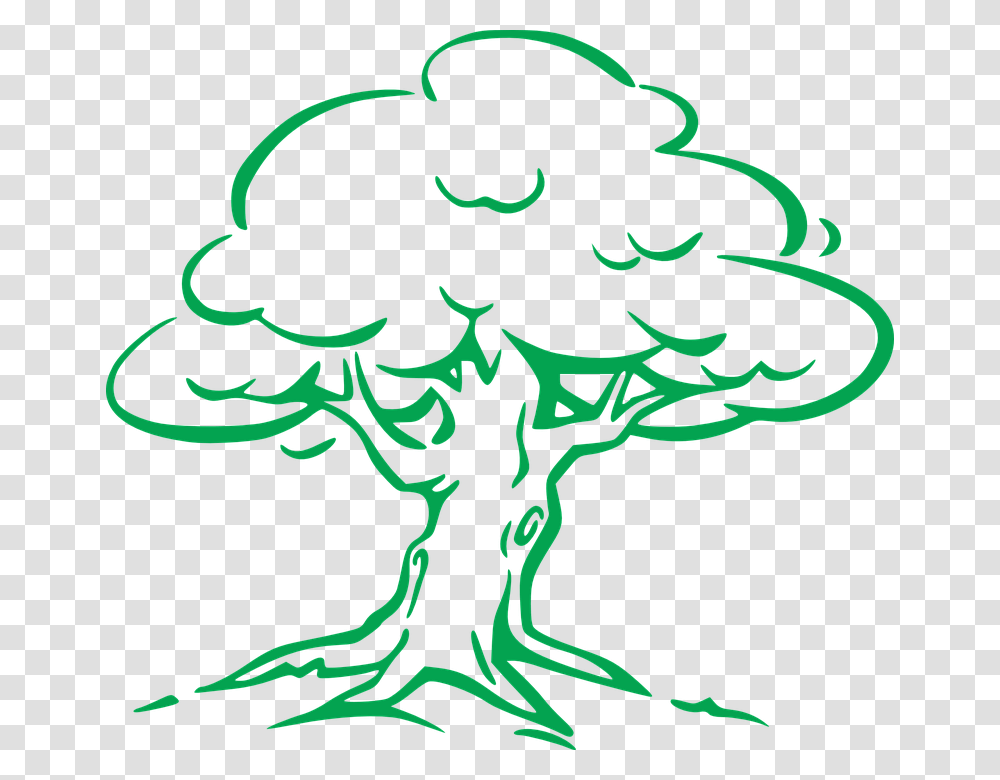 Animated Environment Easy Oak Tree Drawing, Outdoors, Nature Transparent Png