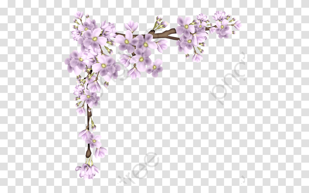 Animated Flower Border Gif, Plant, Blossom, Cherry Blossom, Petal Transparent Png
