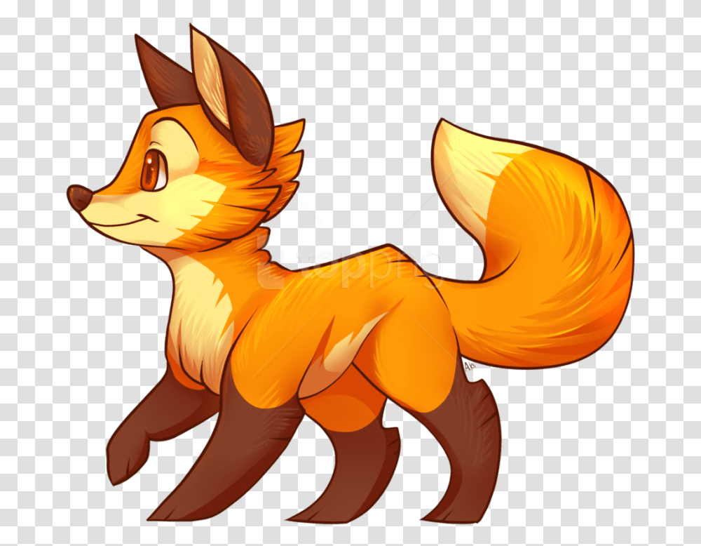 Animated Fox Fox Drawing Clipart Full Cute Fox Drawing, Animal, Wildlife, Mammal, Horse Transparent Png