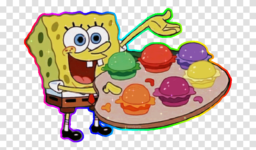 Animated Gif About Pretty In Spongebob Pretty Patties, Birthday Cake, Food, Meal, Dish Transparent Png