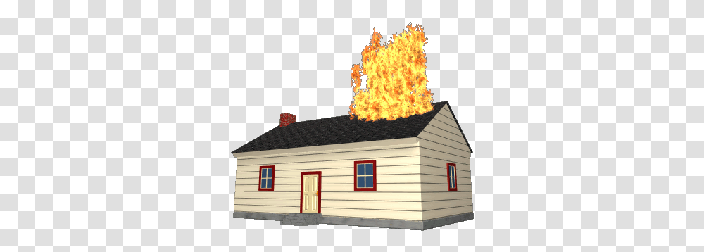 Animated Gif About Tumblr In Wathever By El Diablo Small Fire House Cartoon, Housing, Building, Flame, Cottage Transparent Png