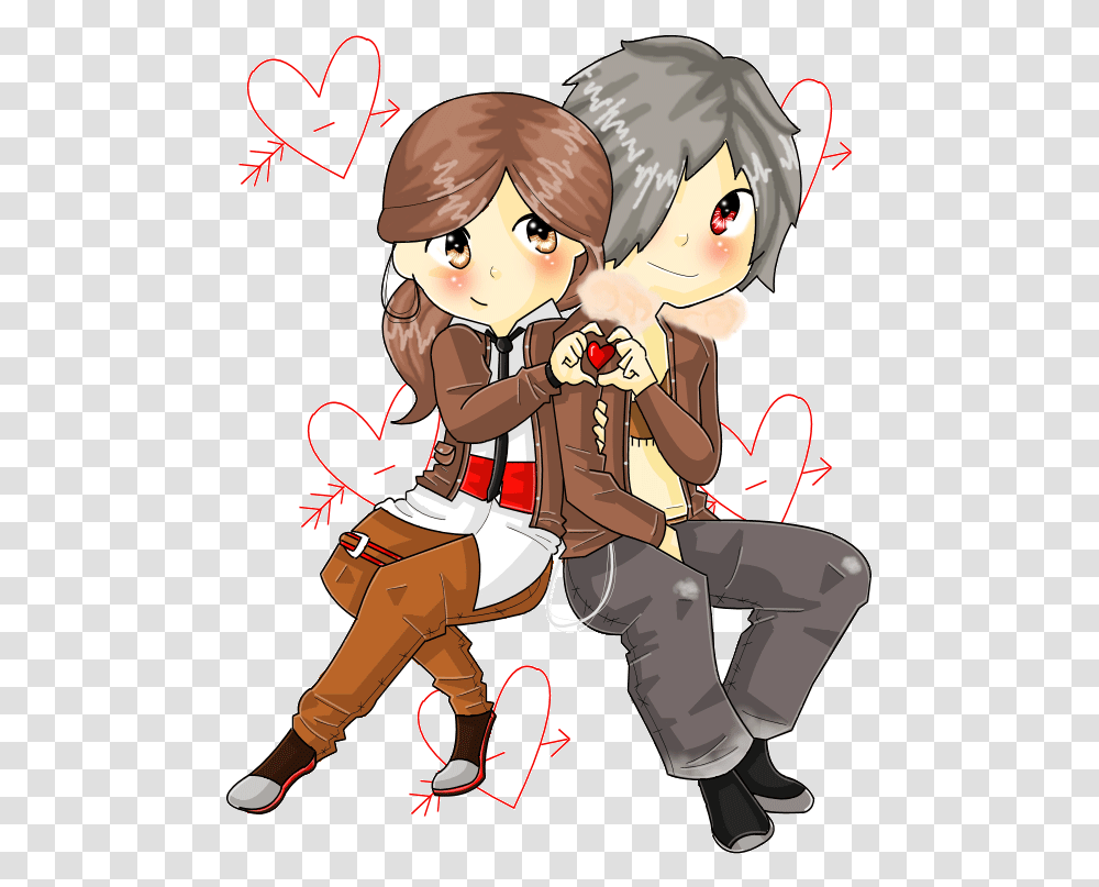 Animated Gif Anime Love Love Couples Sticker Download, Comics, Book, Manga, Person Transparent Png