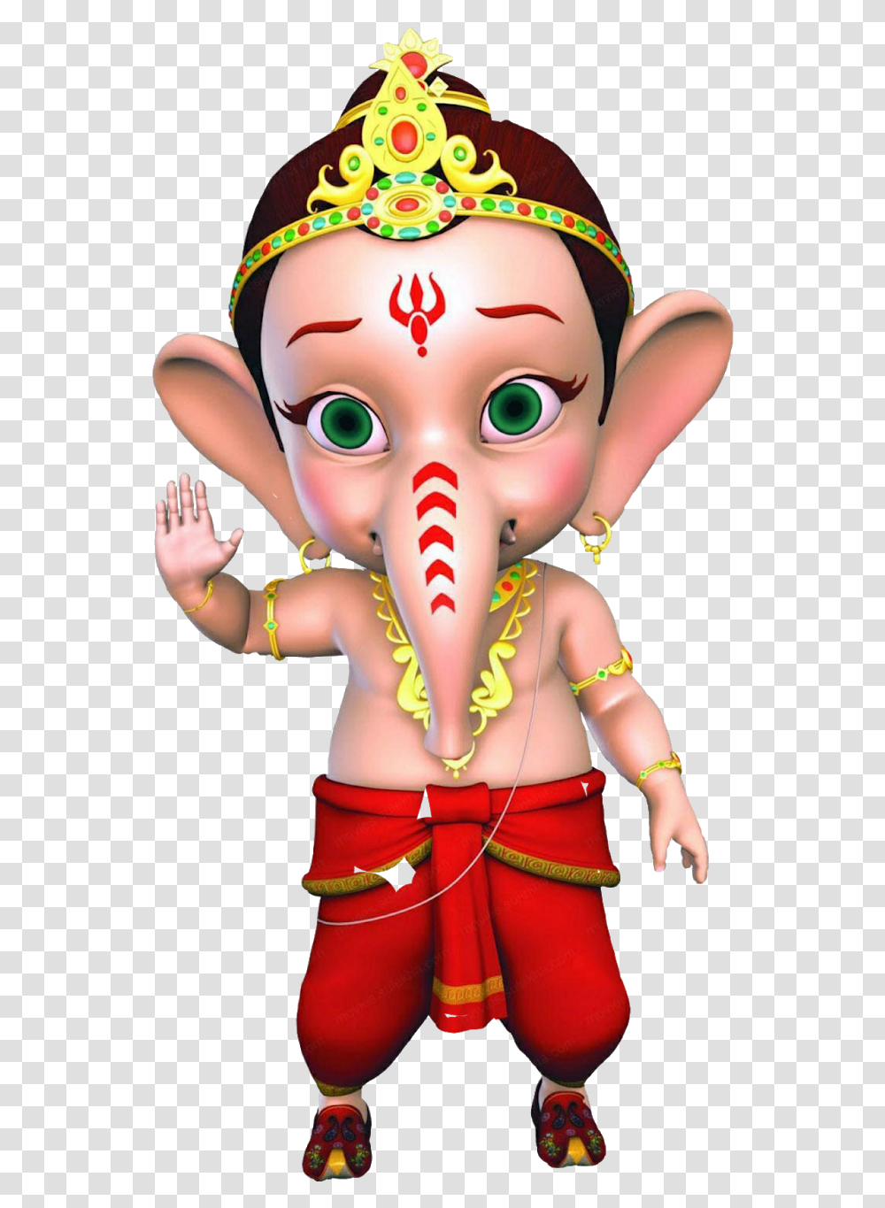 Animated Gif Bal Ganesh Gif, Person, Human, Face, Doll Transparent Png