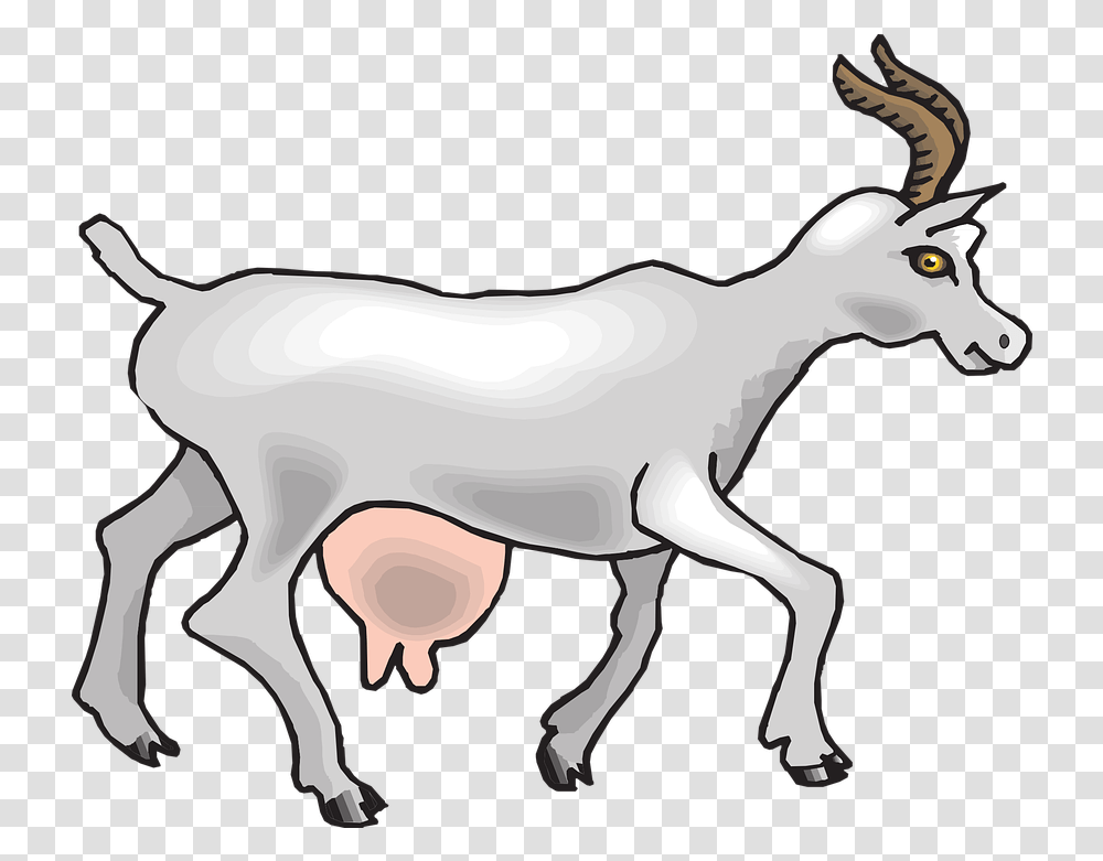 Animated Goat Goatpng Images Animal Gives Us Milk, Mammal, Horse, Mountain Goat, Wildlife Transparent Png