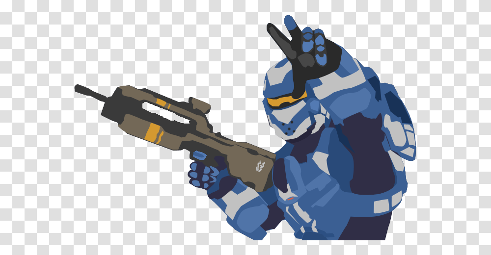 Animated Halo Spartan, Weapon, Weaponry, Gun, Paintball Transparent Png