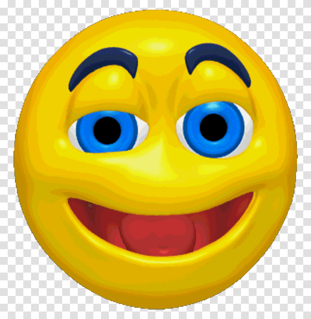 Animated Laughing Emoticon Emoticons And Smileys For Emoji Animated Gif Thanks, Toy, Plant, PEZ Dispenser, Pac Man Transparent Png