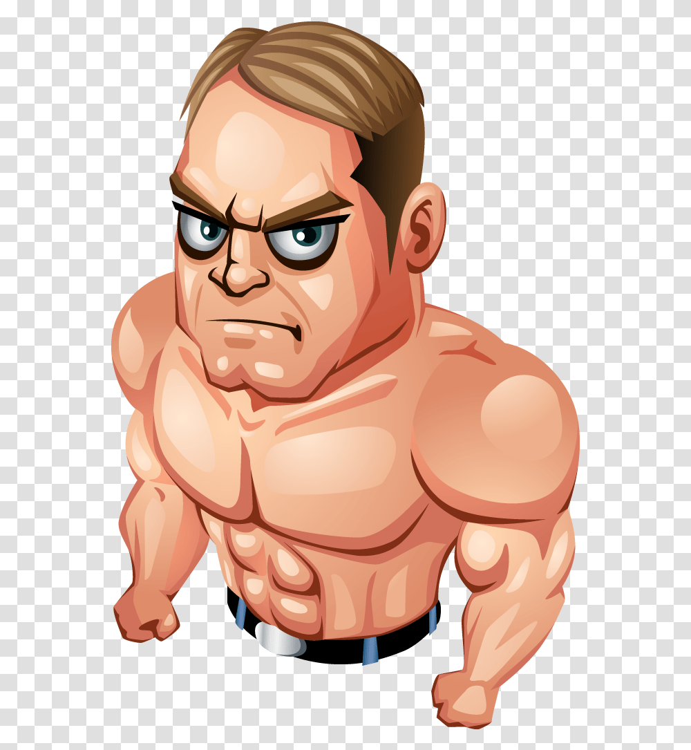Animated Muscle Man Muscle Man Cartoon, Face, Head, Helmet Transparent Png