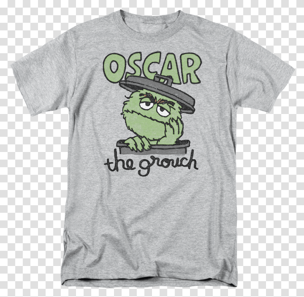 Animated Oscar The Grouch T Oscar The Grouch Logo, Clothing, Apparel, T-Shirt Transparent Png