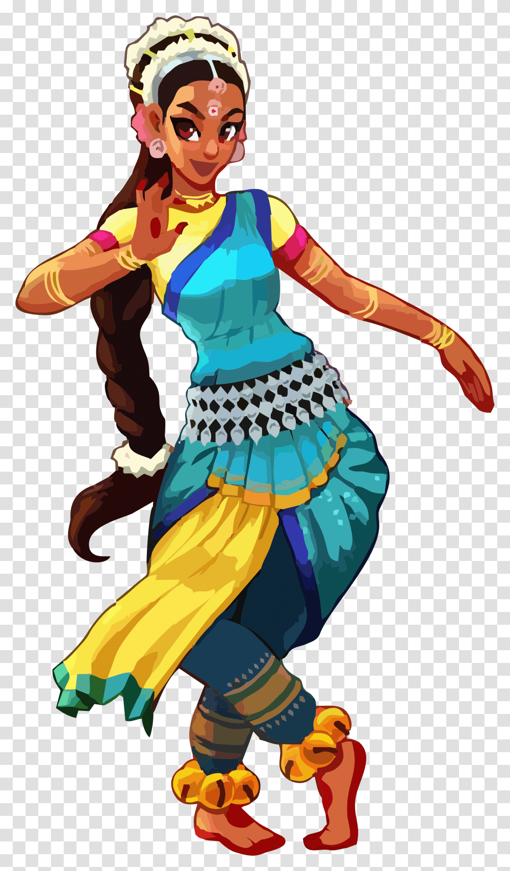 Animated Pictures Of Kathak Dance Clipart Download Animated Dances Of India, Dance Pose, Leisure Activities, Person Transparent Png