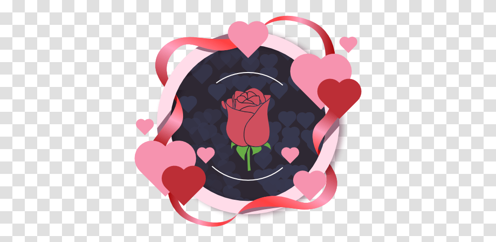 Animated Purple Roses, Heart, Hand Transparent Png