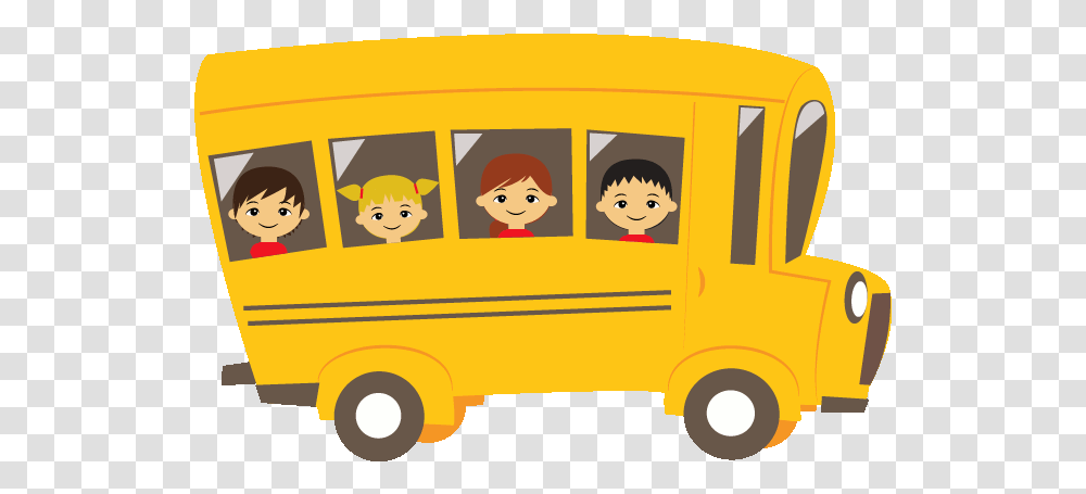 Animated School Bus Free Download Best Animated Bus, Vehicle, Transportation, Van, Moving Van Transparent Png