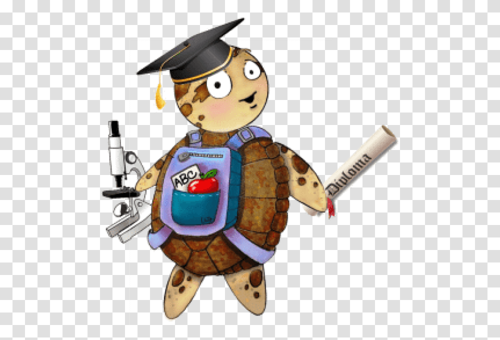 Animated Sea Turtle Graduation, Toy, Label Transparent Png