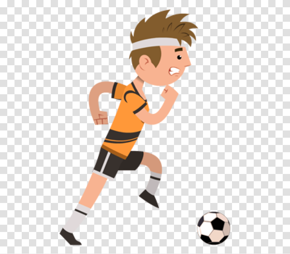 Animated Sports Clipart Animated Soccer Player, Soccer Ball, Football, Team Sport, Person Transparent Png