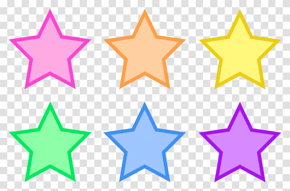 Animated Star Clip Art Colorful Stars Clipart, Ornament, Lighting, Rug Transparent Png