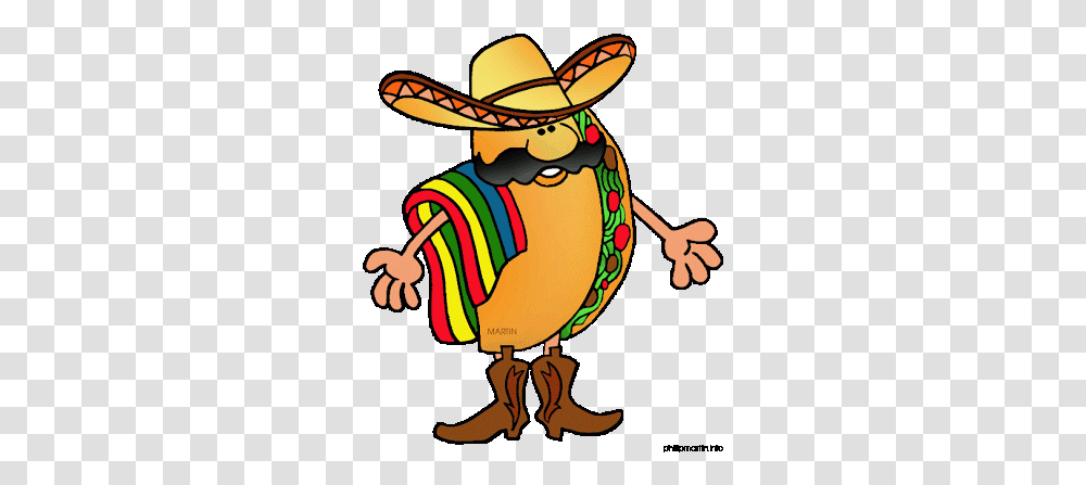 Animated Taco Clipart Cliparthut Free Clipartix Animated Taco, Clothing, Apparel, Hat, Sombrero Transparent Png