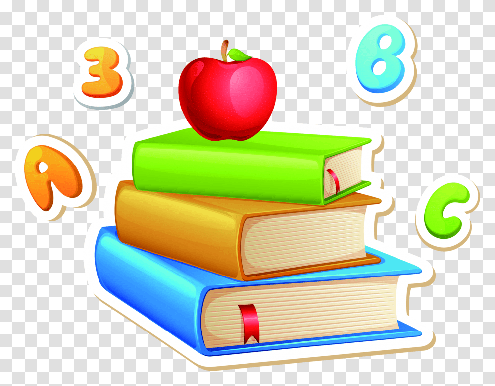 Animation Clip Art Color Cartoon Books Transprent School Book Cartoon, Alphabet, Number Transparent Png