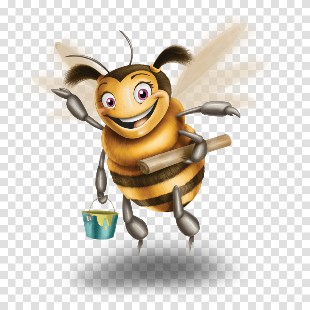 Animation Cliparts, Toy, Honey Bee, Insect, Invertebrate Transparent Png