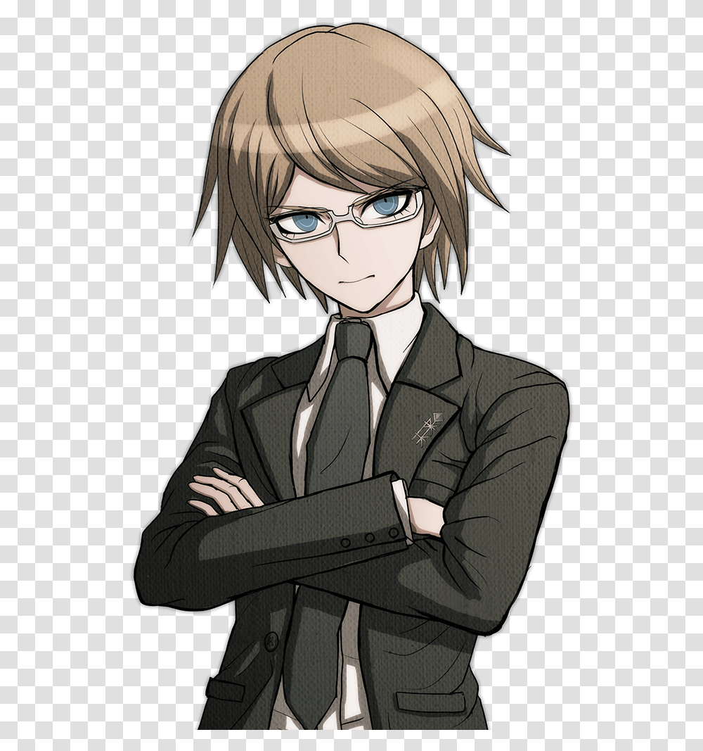 Animation Collectables Trigger Happy Havoc Togami Byakuya Byakuya Togami Danganronpa, Tie, Accessories, Accessory, Person Transparent Png