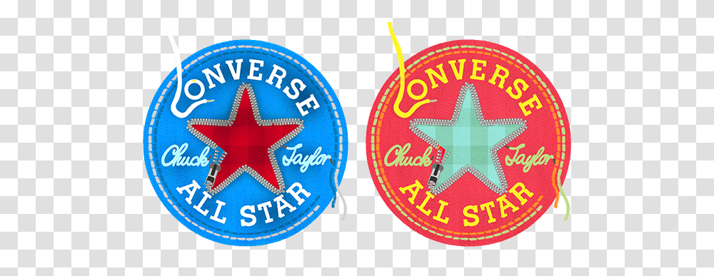 Animation Converse All Stars Logo On Pantone Canvas Gallery Emblem, Symbol, Trademark, Badge, Text Transparent Png