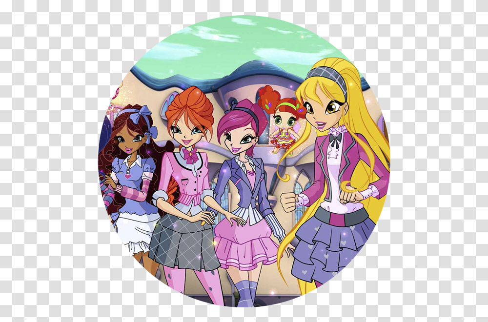 Animation In Europe Italy Winx Group, Comics, Book, Manga, Person Transparent Png