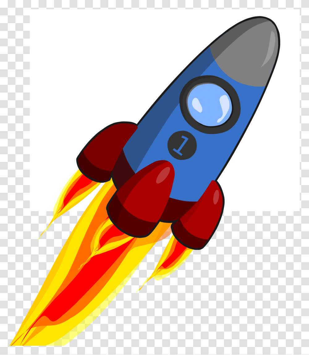 Animation Of Rocket Blue Rocket Ship Cartoon, Dynamite, Bomb, Weapon, Weaponry Transparent Png
