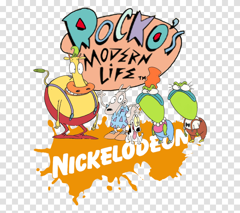 Animation Rockos Modern Life Logo, Advertisement, Poster, Flyer, Paper Transparent Png