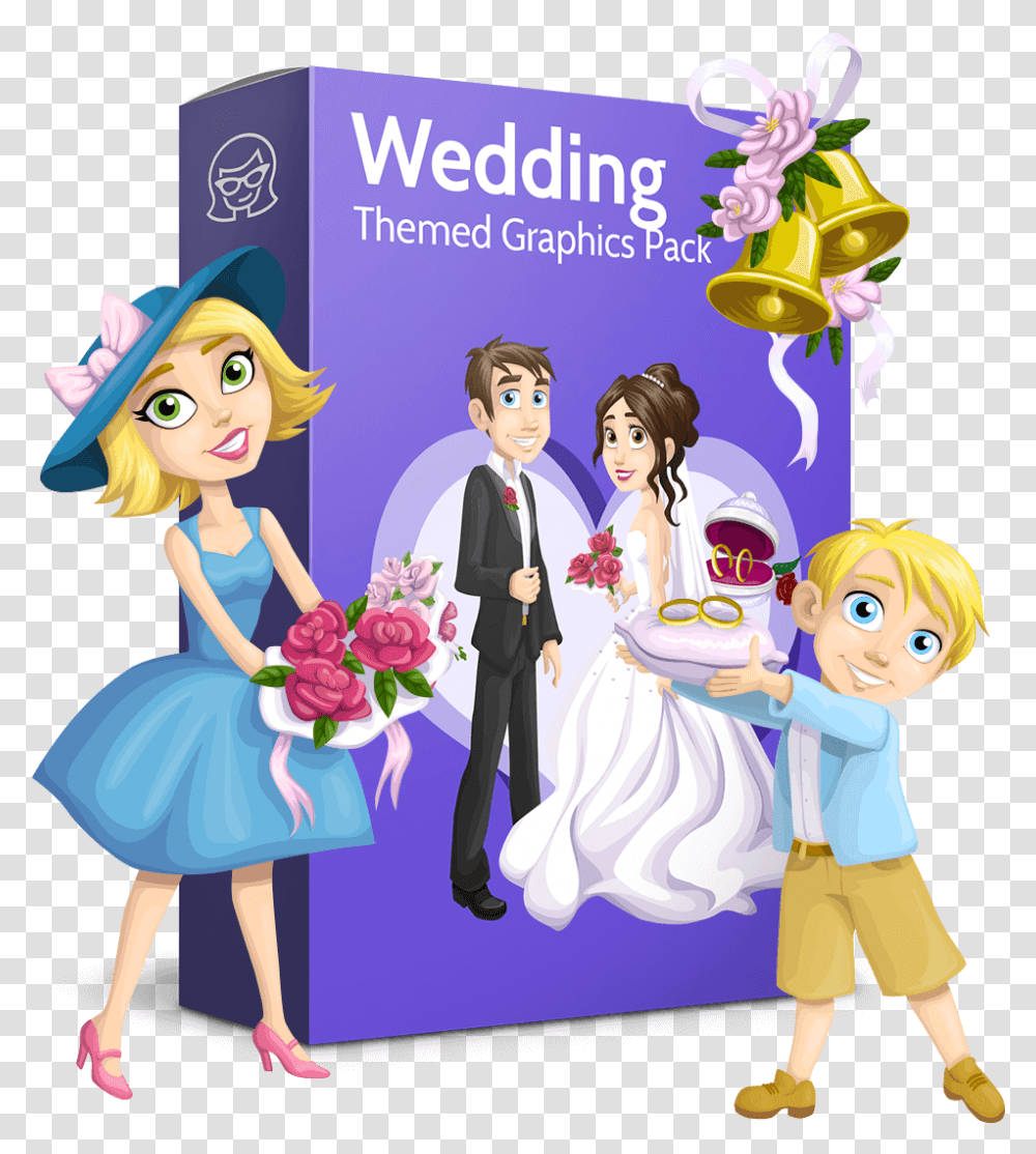 Animation Vector Wedding Cartoon, Person, Doll, Toy, Dance Transparent Png