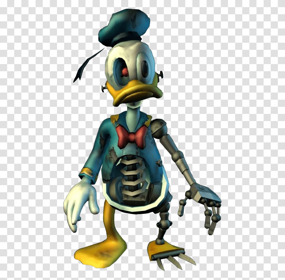 Animatronic Donald Epic Mickey Donald Duck, Toy, Robot, Ninja Transparent Png