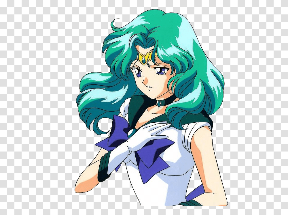 Anime 1457607 Sailor Moon Neptune And Color Hair Sailor Moon Sailor Neptune, Manga, Comics, Book, Person Transparent Png