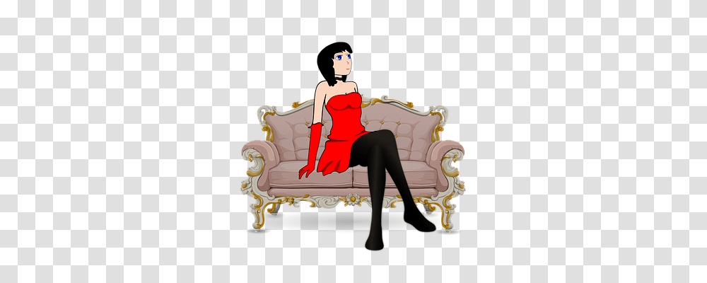 Anime Furniture, Couch, Person, Human Transparent Png