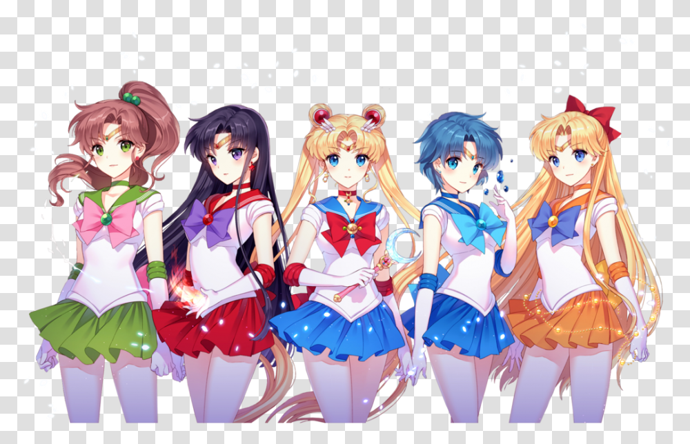 Anime 703608 Girls Rei Hino And Sailor Moon Anime Banner Sailor Moon, Doll, Toy, Comics, Book Transparent Png