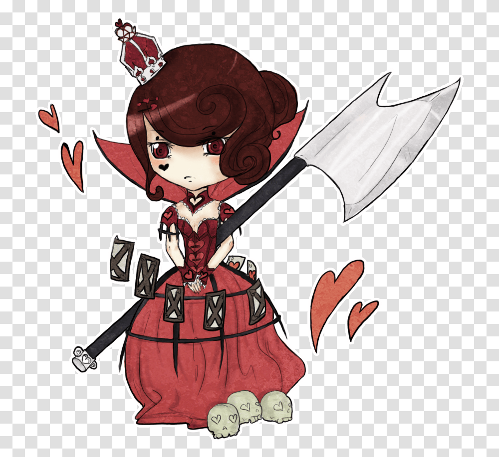 Anime Alice In Wonderland Queen Of Hearts, Person, Axe, Pirate, Weapon Transparent Png