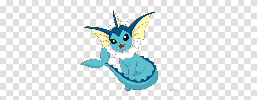 Anime And Vectors For Free Download Dlpngcom Vaporeon Pokemon Eevee Evolution, Dragon, Mammal, Animal Transparent Png