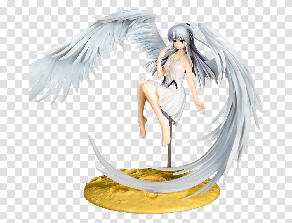 Anime Angel Beats Tachibana Kanade Archangel Wings Angel, Bird, Animal, Person Transparent Png
