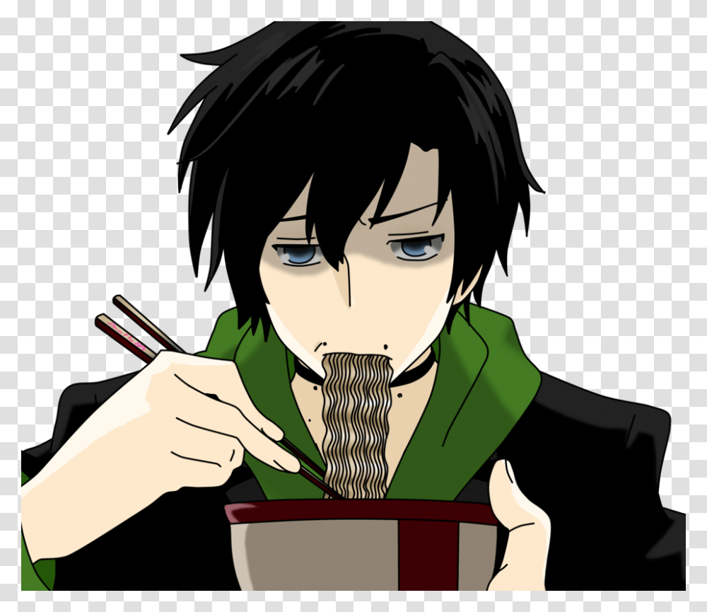 Anime Animeboy Eating Freetoedit, Person, Human, Elf, Face Transparent Png